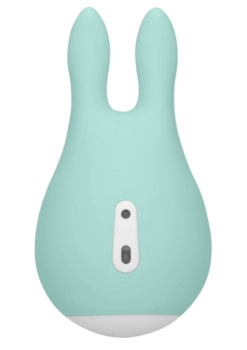 Loveline Sugar Bunny Clitoral Stimulator Silicone Rechargeable Waterproof Green