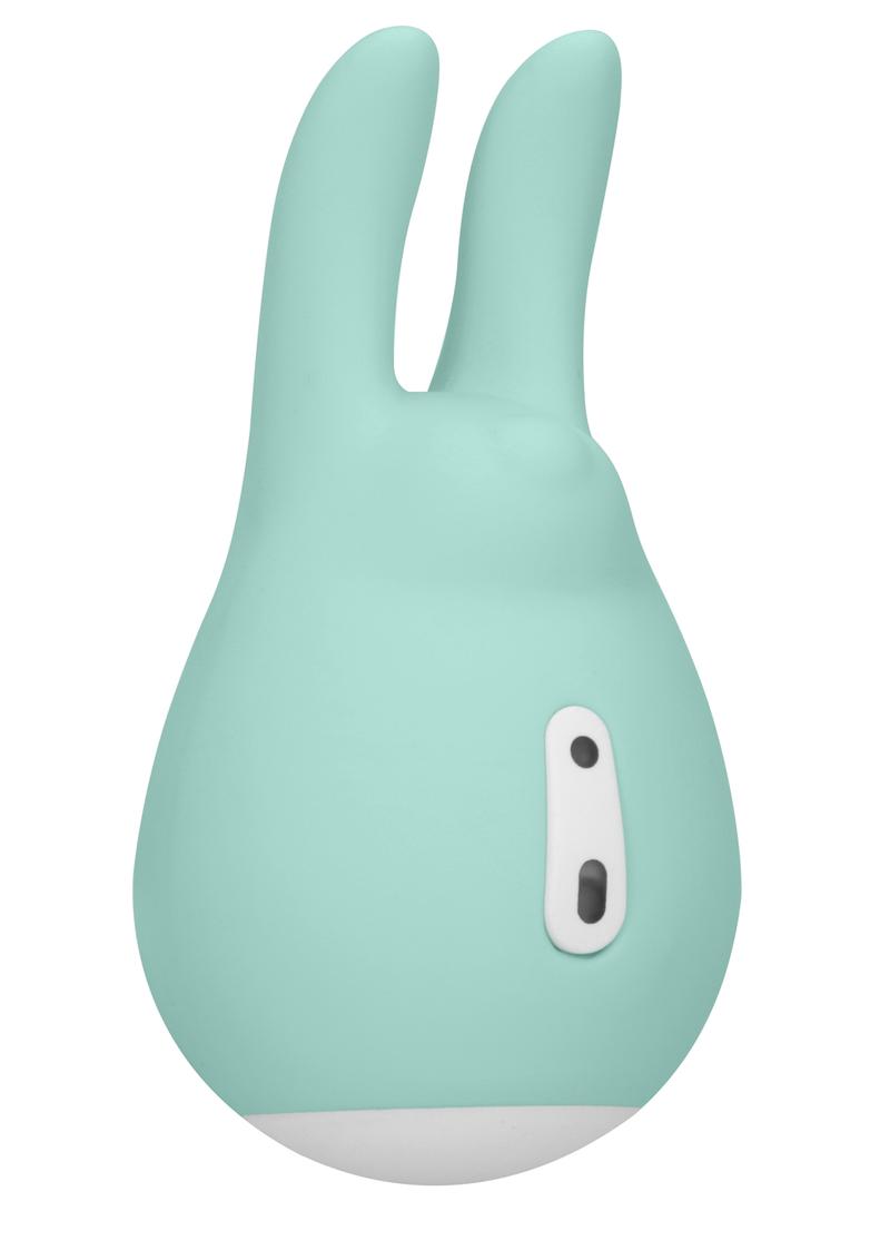 Loveline Love Bunny Clitoral Stimulator Silicone Rechargeable Waterproof Green