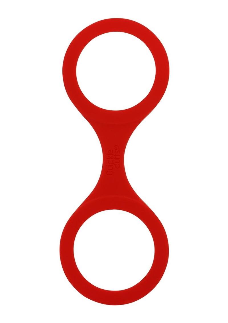 Esposas Quickie de silicona de color rojo, tamaño mediano
