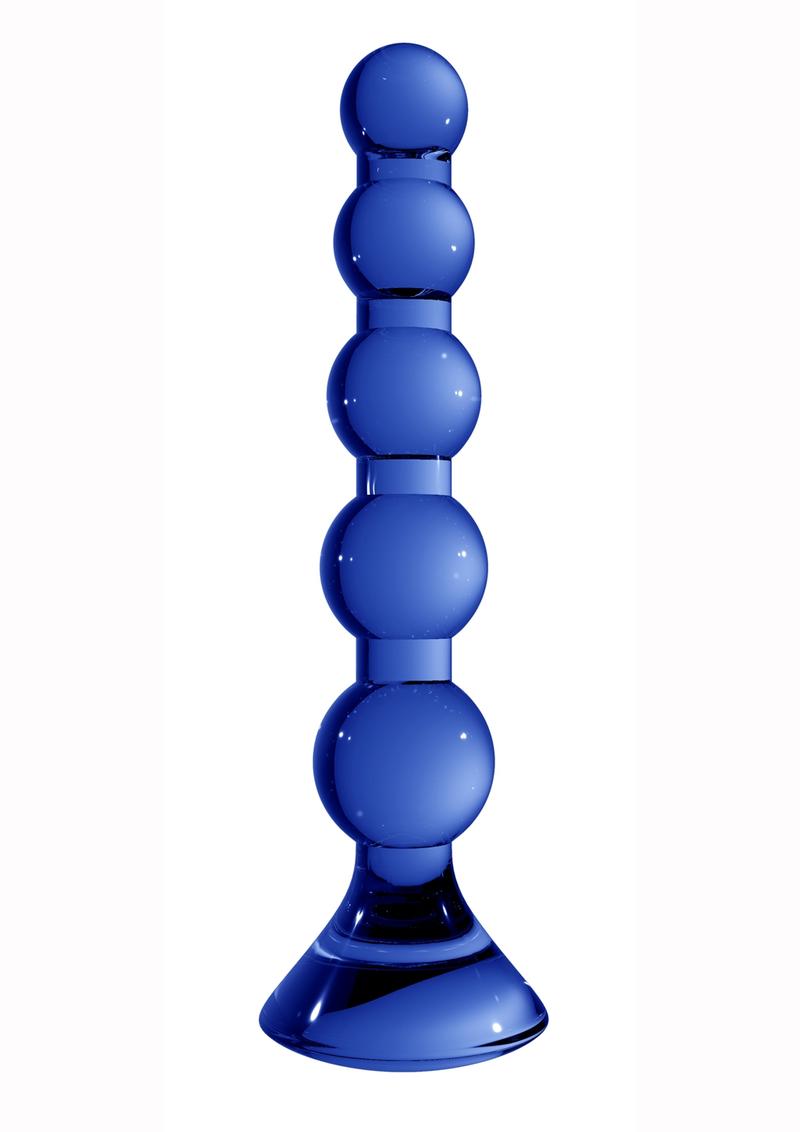 Varita elástica de vidrio borosilicato Chrystalino azul de 7 pulgadas