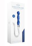 Chrystalino Whipster Borosilicate Glass Whip Blue 7 Inches