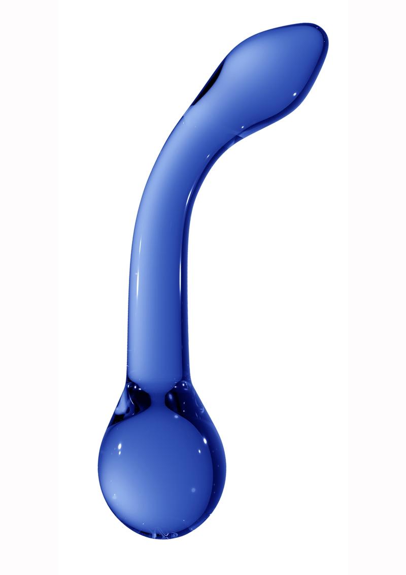 Chrystalino G-Rider Borosilicate Glass Wand Blue 7 Inches