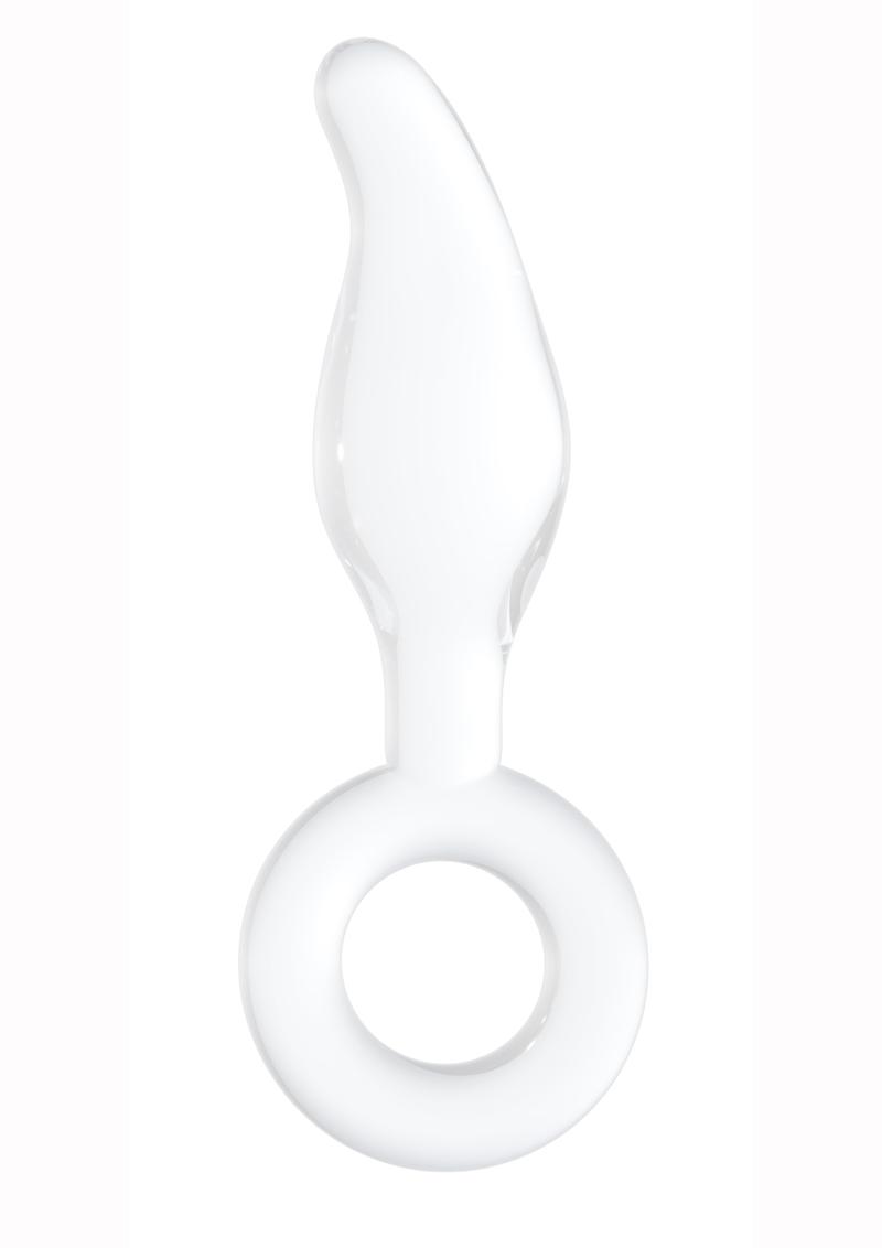 Pinza para pinza Chrystalino de vidrio de borosilicato, color blanco, 7 pulgadas