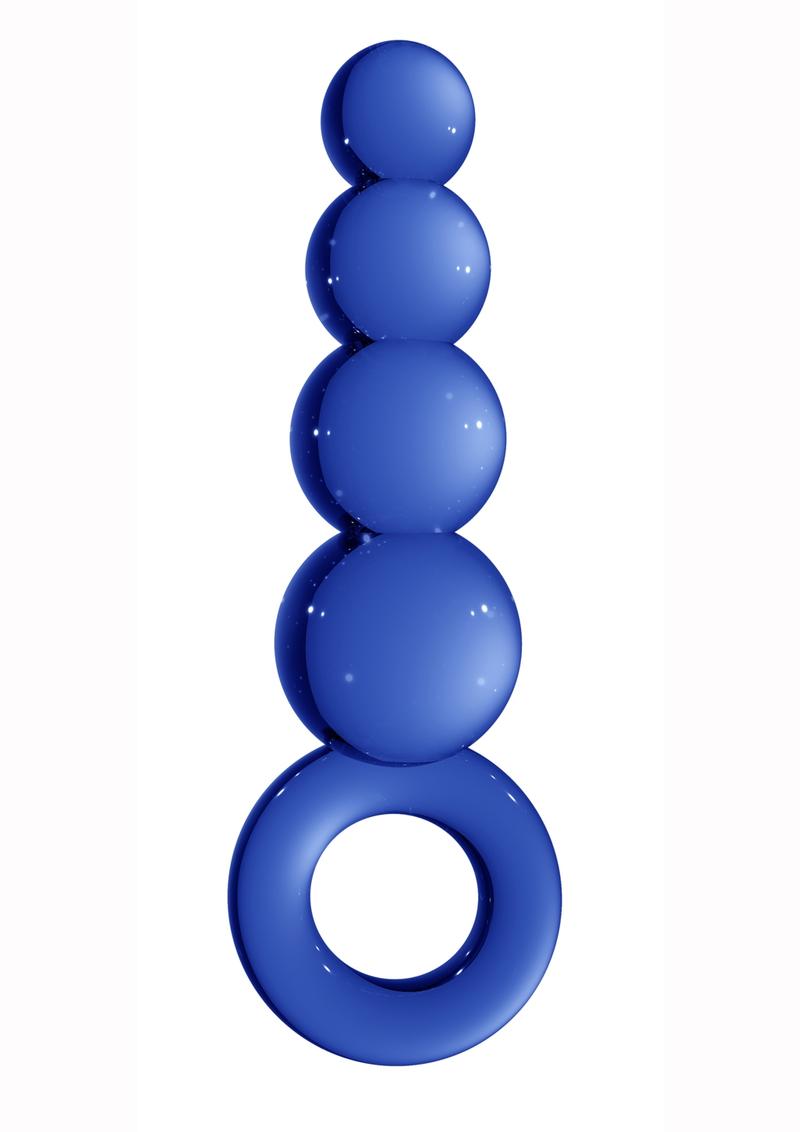 Varita de vidrio borosilicato Chrystalino Stargate azul de 7 pulgadas