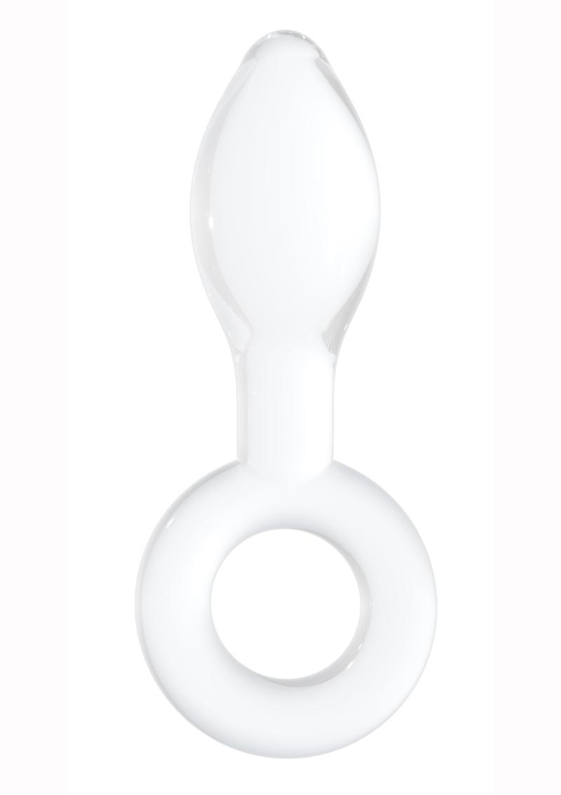 Tapón anal de vidrio de borosilicato Chrystalino Plugger blanco de 4,5 pulgadas