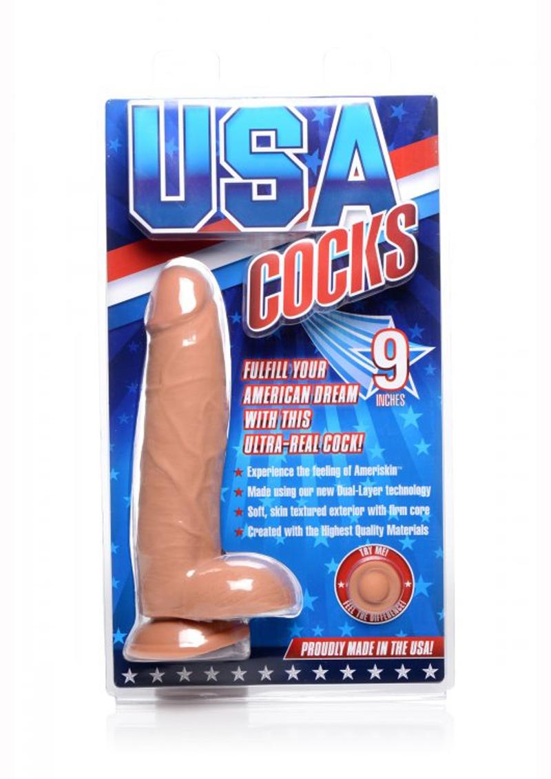 Usa Cocks Dildo Ameriskin 9 Tan