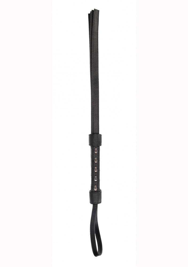 Ouch! Skulls And Bones Skull Whip Black
