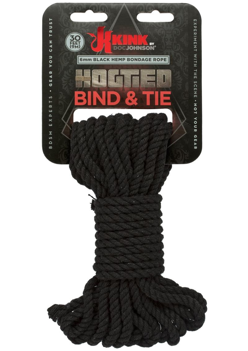 Kink Hogtied Bind And Tie 6mm 30` Black