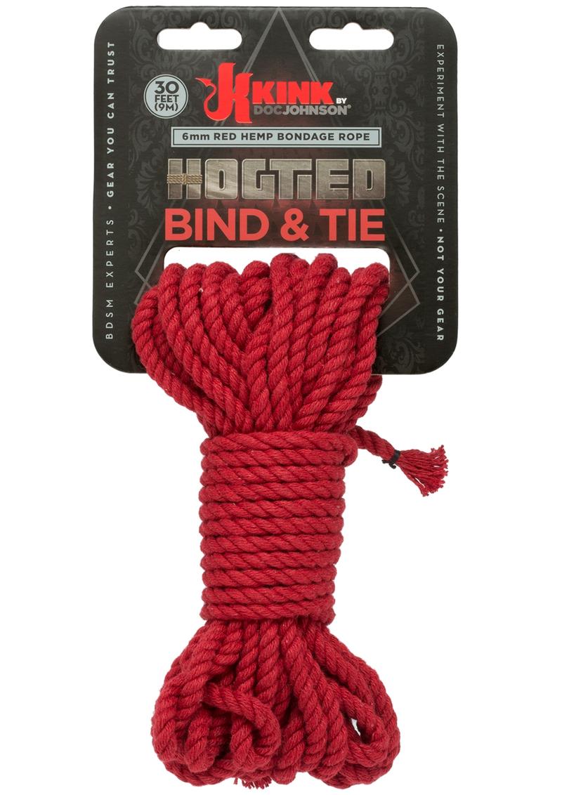 Kink Hogtied Bind And Tie 6mm 30` Red