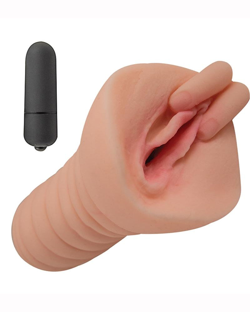 Masturbador Always Horny con vibración y dedos, resistente al agua, de 6,5 pulgadas
