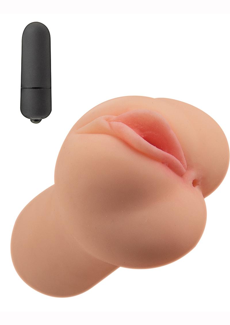 Masturbador Always Horny con vibración para coño y culo, resistente al agua, de 6 pulgadas