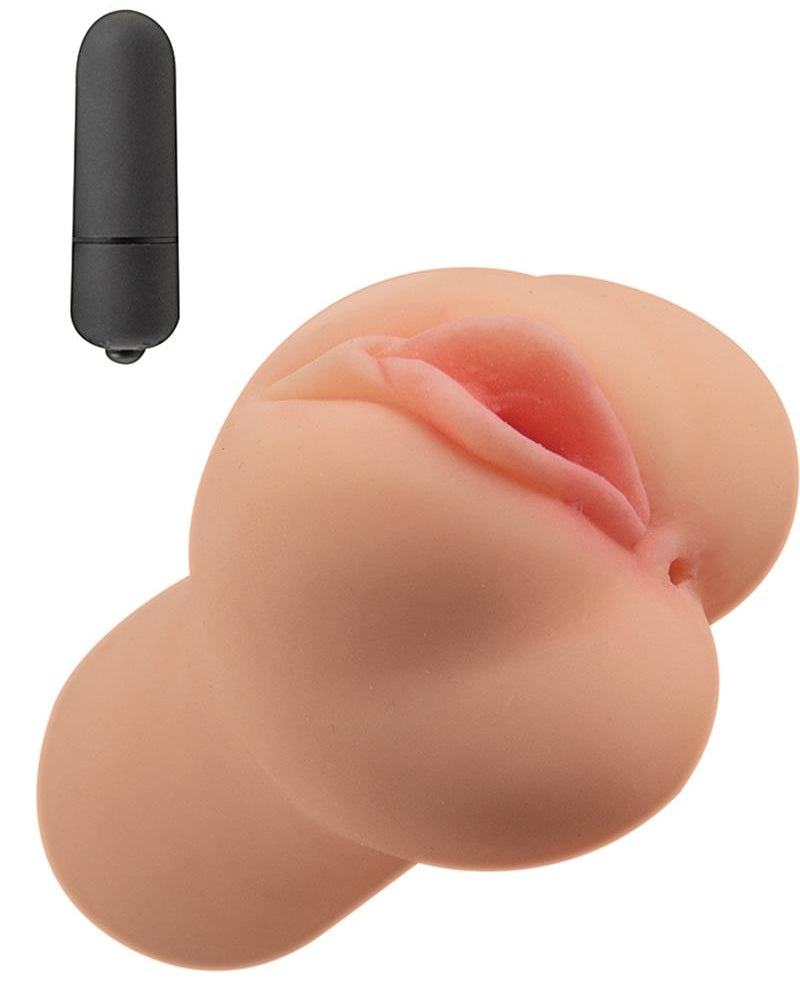 Masturbador Always Horny con vibración para coño y culo, resistente al agua, de 6 pulgadas