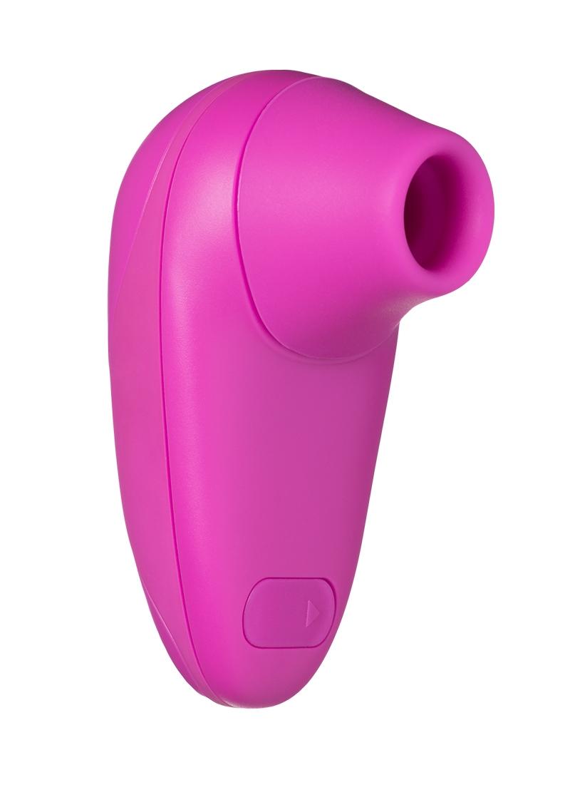 Estimulador de clítoris Womanizer Starlet de silicona recargable a prueba de salpicaduras color fucsia