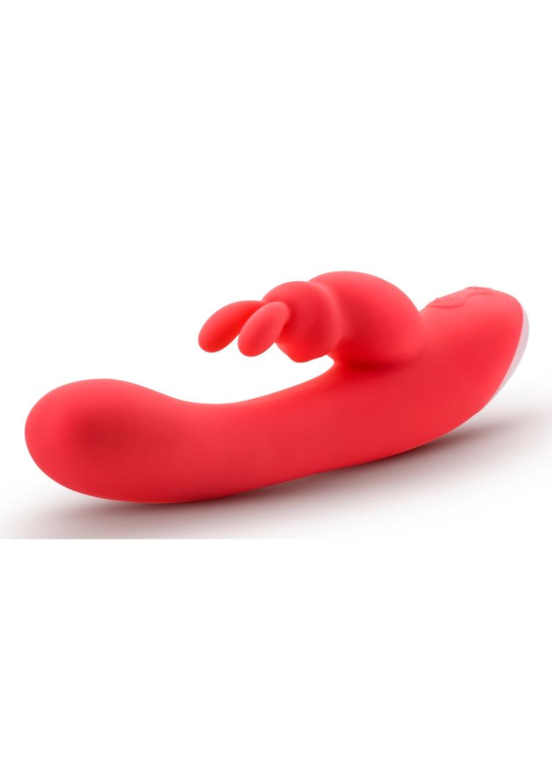 Conejitos de placer Hop Rave Rabbit de silicona recargables e impermeables de color rosa