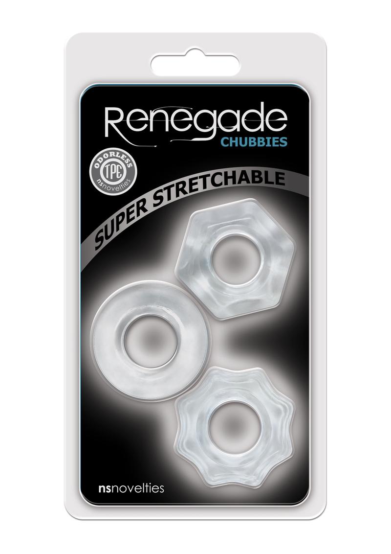 Renegade Chubbies Clear 3 Rings Per Pack