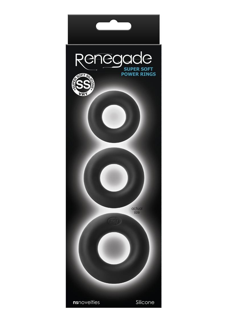 Renegade Super Soft Power Rings Kit Silicone Black
