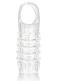 Stimulation Enhancer Textured Penis Sleeve Clear 4.25 Inch