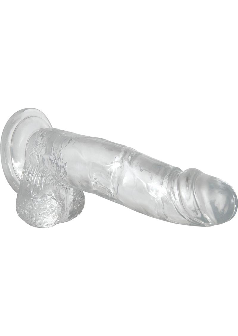 Adam and Eve - Dildo With Balls - Crystal Clear