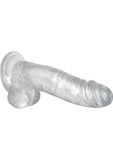 Adam and Eve - Dildo With Balls - Crystal Clear