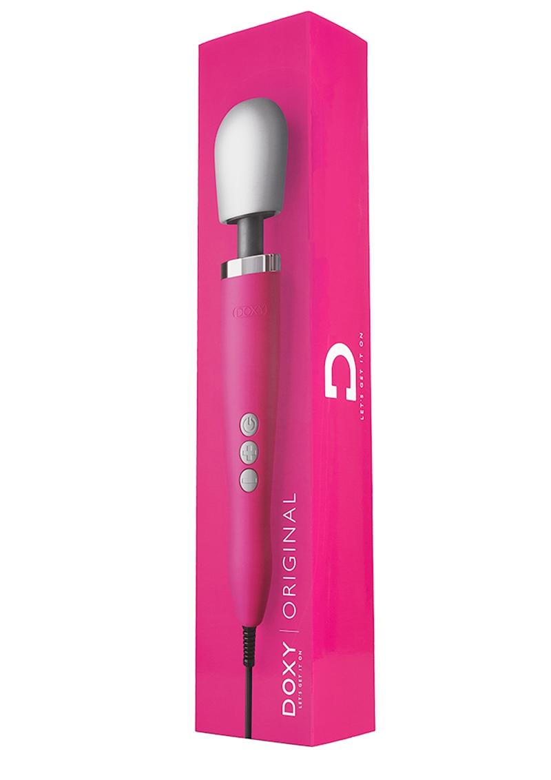 DOXY Plug-In Vibrating Wand Body Massager Pink