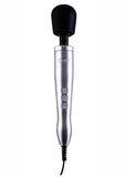 Masajeador corporal con varita vibratoria enchufable de metal cepillado y color plateado de DOXY Die Cast