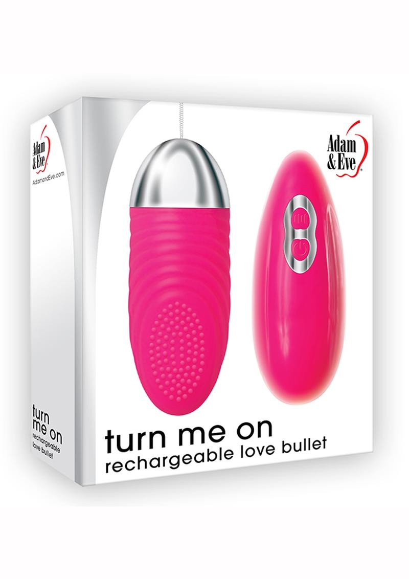 Adán y Eva - Turn Me On Love Bullet Control remoto inalámbrico resistente al agua - Rosa