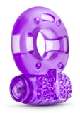 Anillos vibradores para el pene desechables Stay Hard de color morado, 2 unidades por paquete