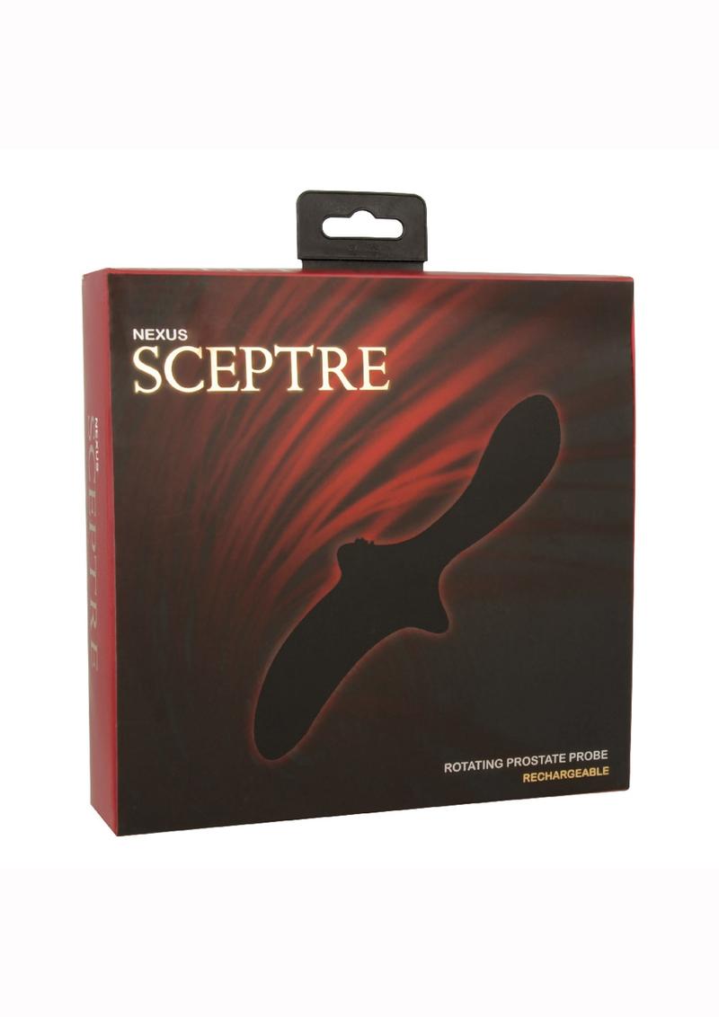 Sceptre Rotating Prostate Probe USB Rechargeable Waterproof Black