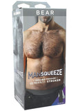 Man Squeeze Bear Variable Pressure Ultraskyn Stroker Anal Masturbator Vanilla 8 Inch