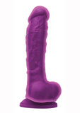 Colours Dual Density 8 Non Vibrating Silicone Purple