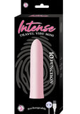 Intense Travel Vibe Mini 10 Function USB Rechargeable Waterproof Pink 4 Inch