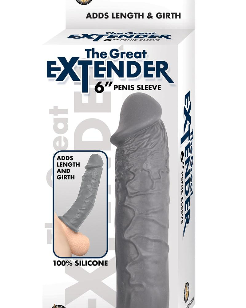 La mejor funda para el pene de silicona realista resistente al agua de 6 pulgadas color gris