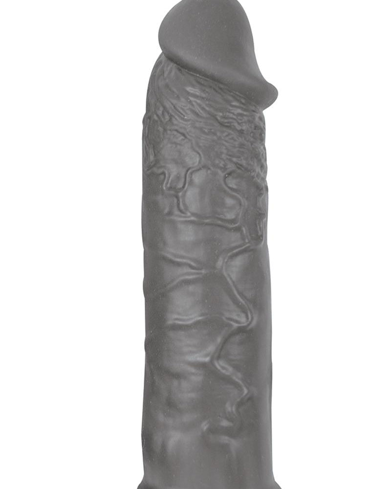La mejor funda para el pene de silicona realista resistente al agua de 6 pulgadas color gris
