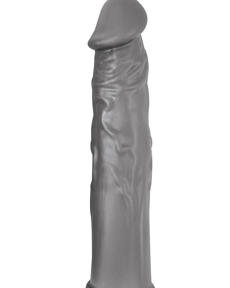 La mejor funda para el pene de silicona realista resistente al agua de 7,5 pulgadas en color gris