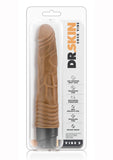 Dr. Skin Cock Vibe 2 Realistic Vibrator Splashproof Mocha 9 Inch