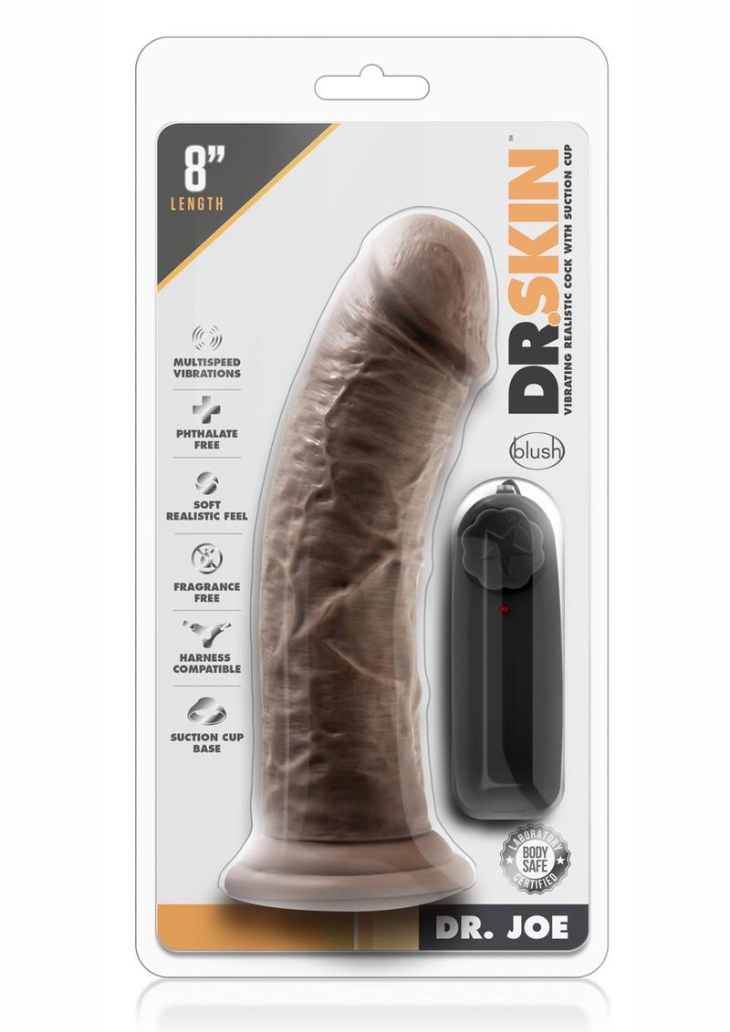 Dr Skin Dr Joe Vibe Cock With Suction Cup Chocolate