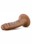 Pene realista Dr. Skin con ventosa color moca de 5,5 pulgadas