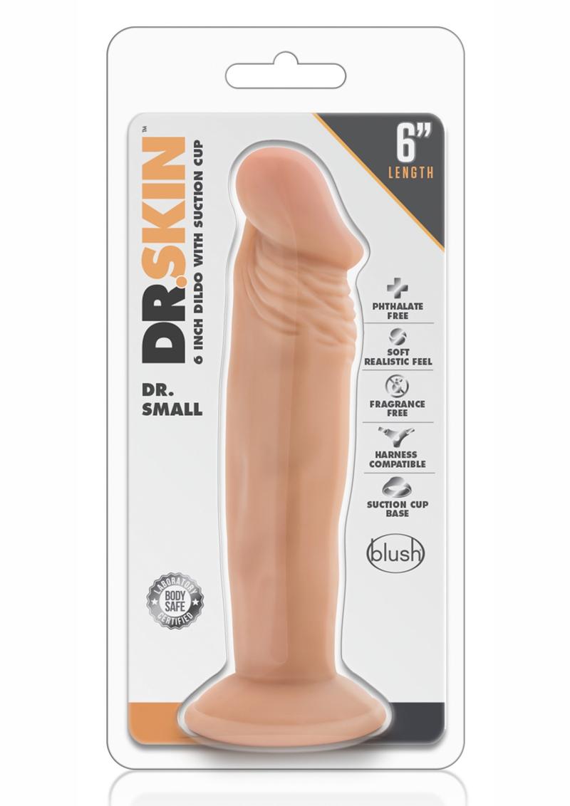 Dr. Skin Dr. Consolador pequeño realista vainilla de 6 pulgadas