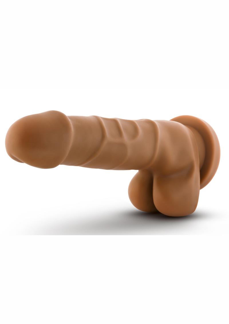 Pene realista Dr. Skin Basic 7 color moca de 7,75 pulgadas