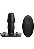 Vac U Lock - Tapón vibrador con control remoto inalámbrico, recargable por USB, accesorio de arnés, color negro