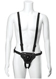 Vac U Lock Suspender Harness With Plug Adjustable Straps Black