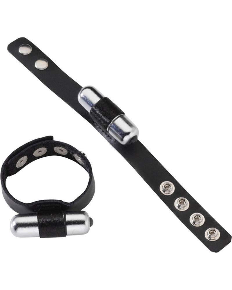 Anillo vibrador de cuero en forma de C - Original