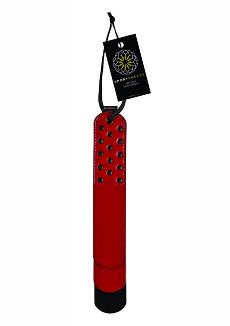 Paleta de capa de azafrán negra y roja
