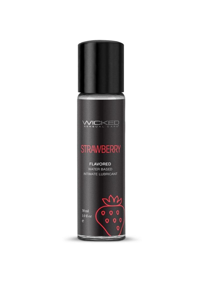 Wicked Aqua Strawberry Lube 1oz Water Based