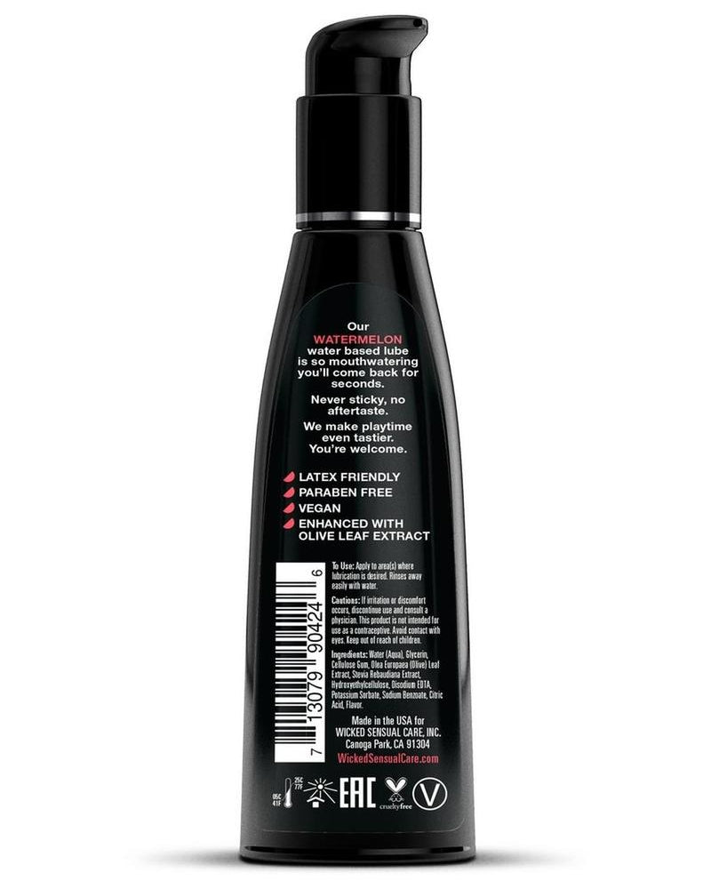 Wicked Aqua Watermelon Lube 4oz Water Based