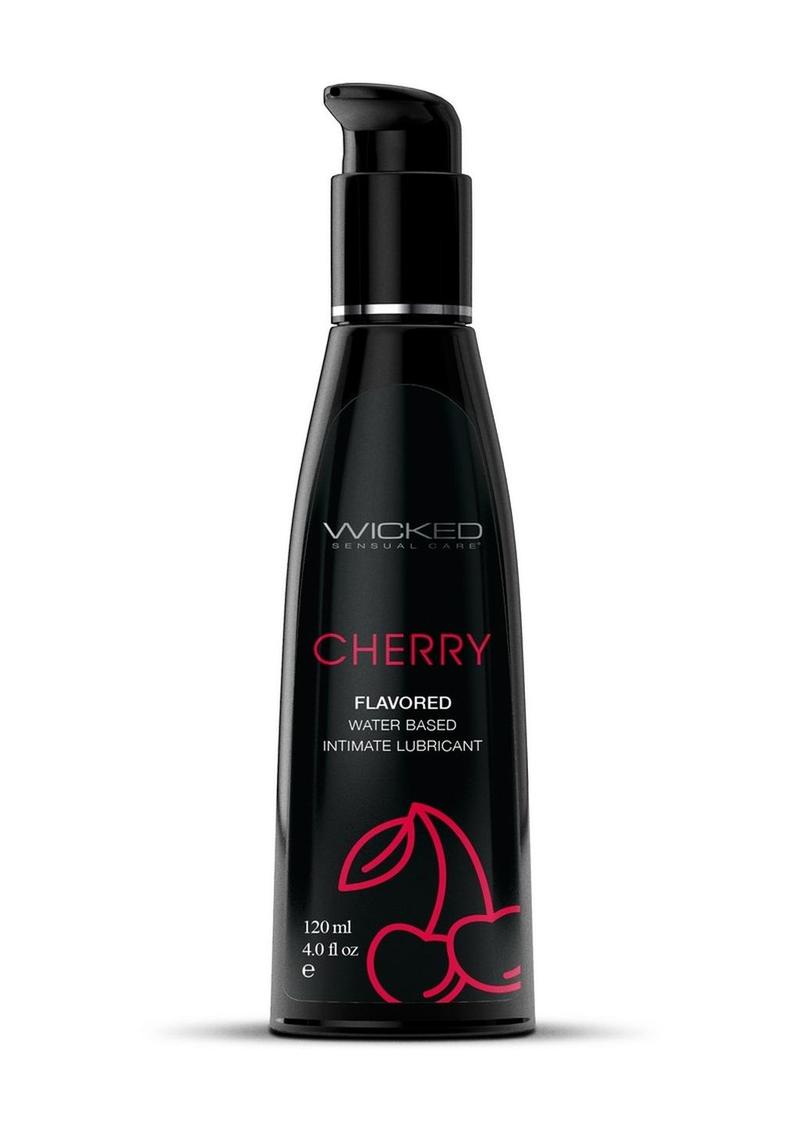 Lubricante a base de agua Wicked Aqua Cherry de 4 oz