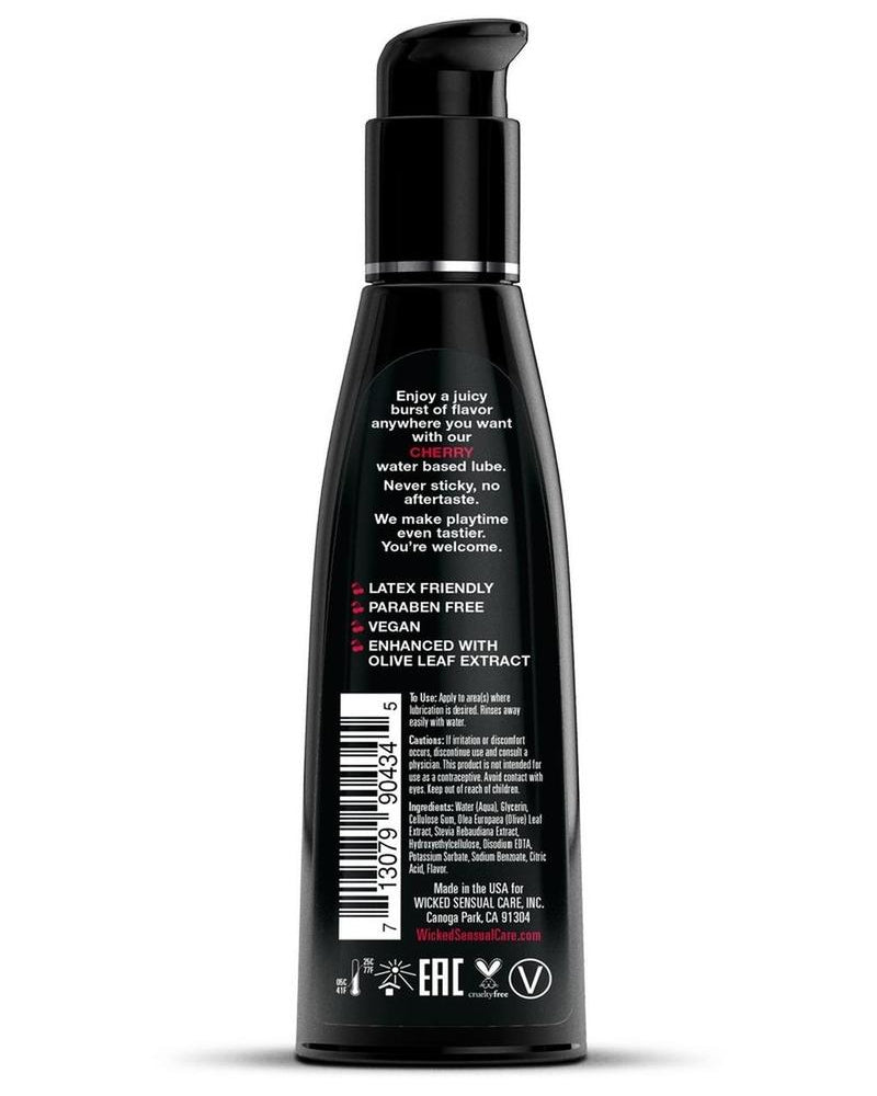 Wicked Aqua Cherry Lube 4oz Water Based