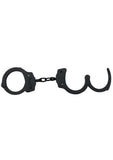 Black Coated Handcuffs - Dbl Lock