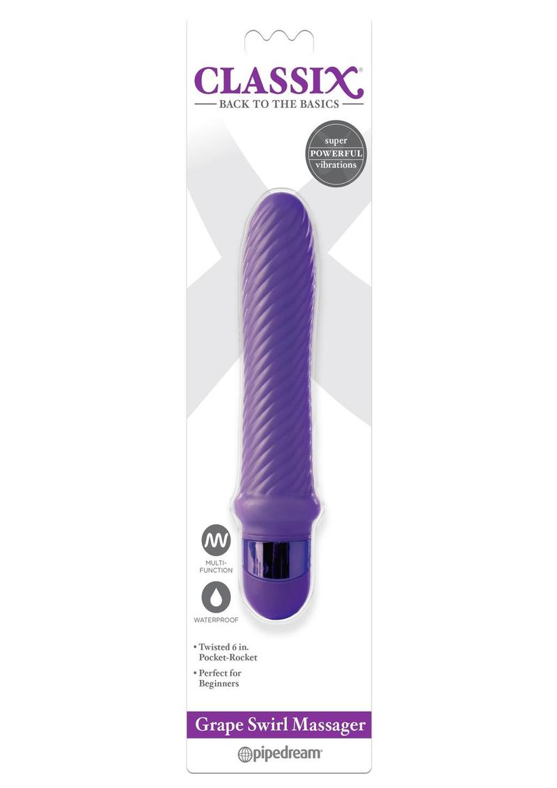 Grape Swirl Massager Waterproof Multi Function