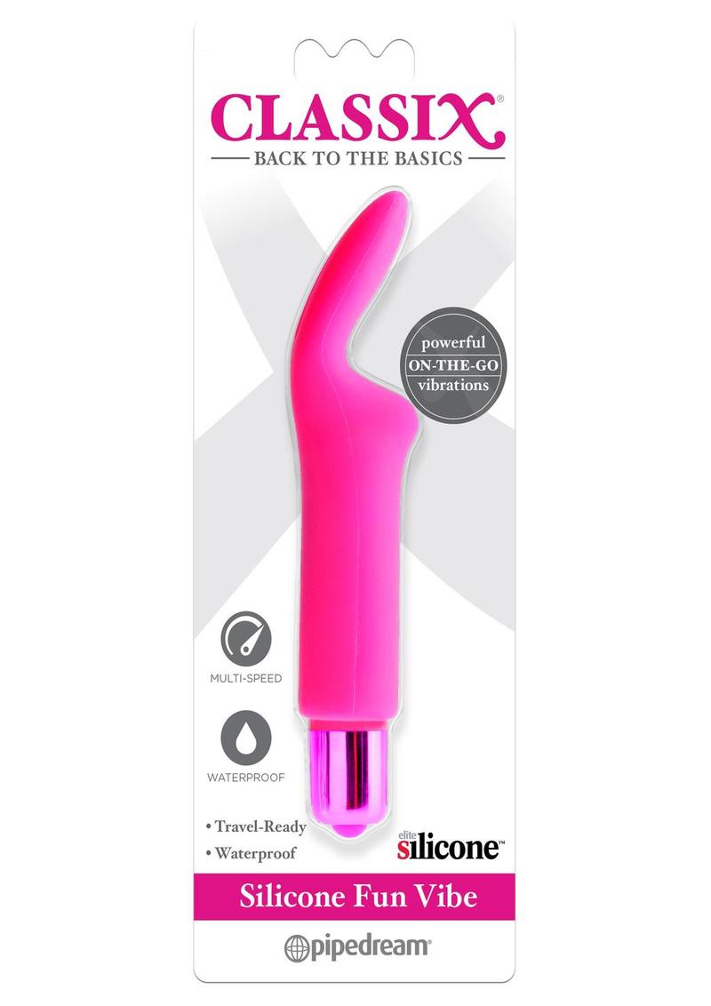 Vibrador de silicona rosa